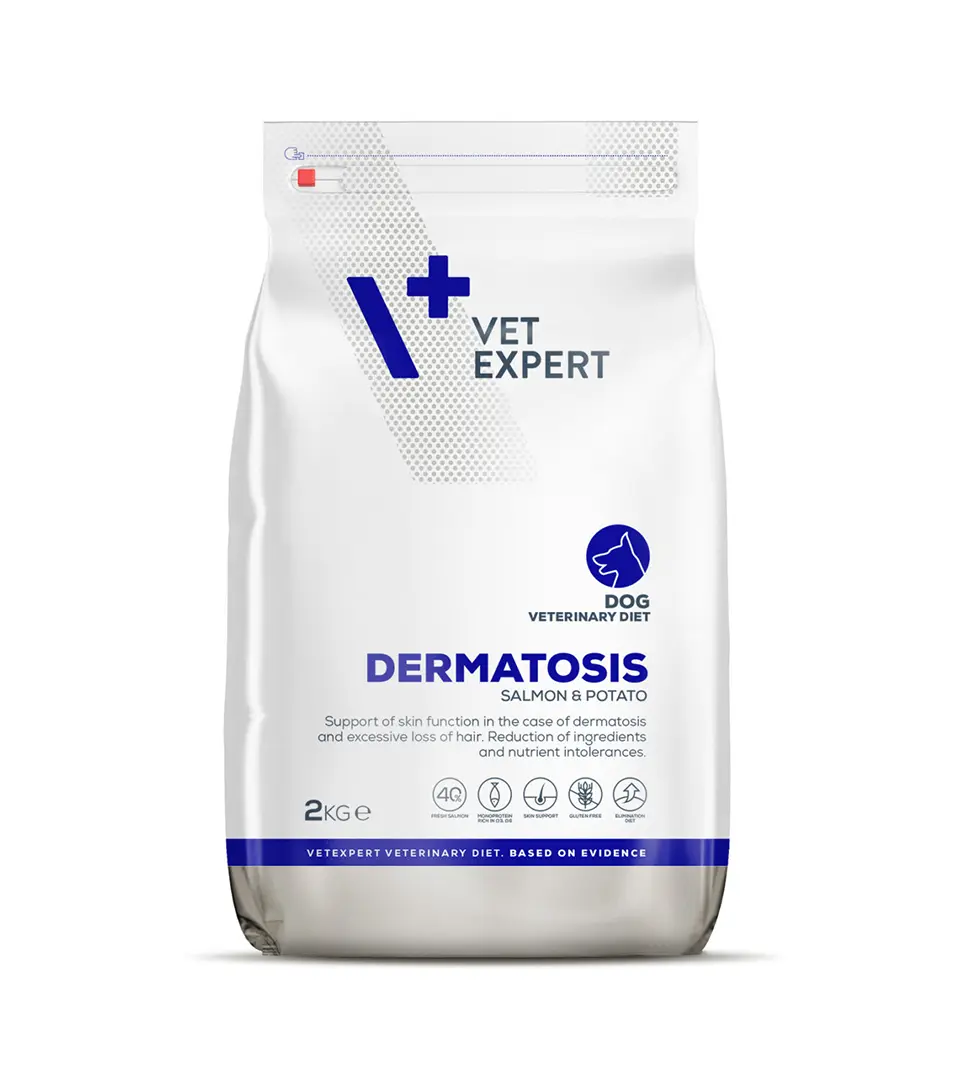VetExpert VD dog 4T Dermatosis Salmon & Potato 2 kg