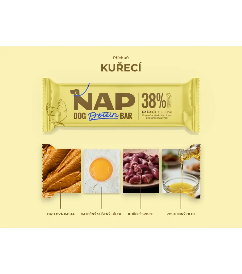 NAP Proteínová tyčinka pre psy kuracia 50g