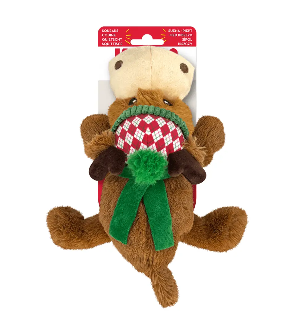 Hračka Kong Dog Holiday Cozie Reindeer s pískatkom, polyester, 2024 M