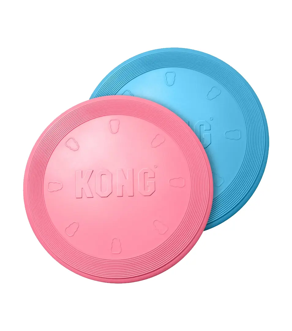 Hračka Kong Puppy Flyer disk pre šteniatka S prírodná guma