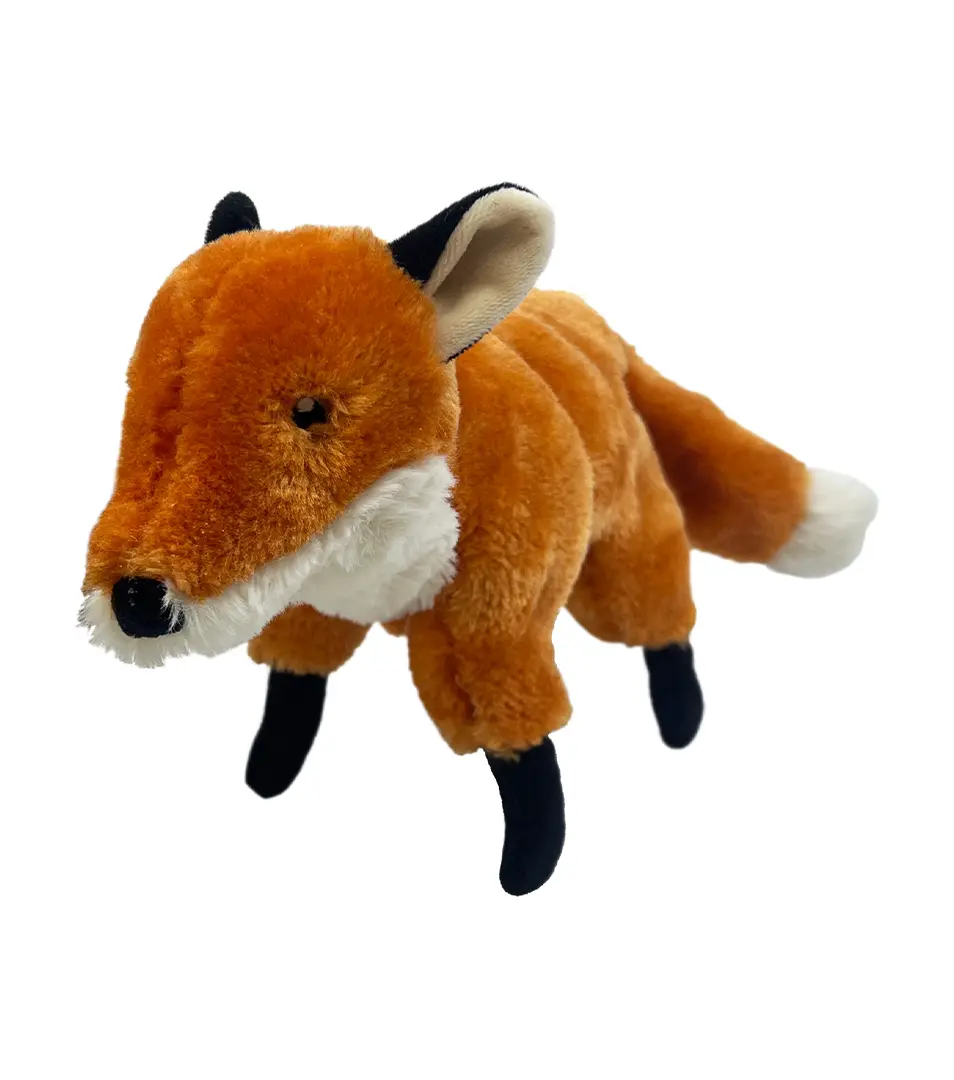 Hračka Kong Dog Wild Low Stuff Fox Líška s pískatkom M polyester