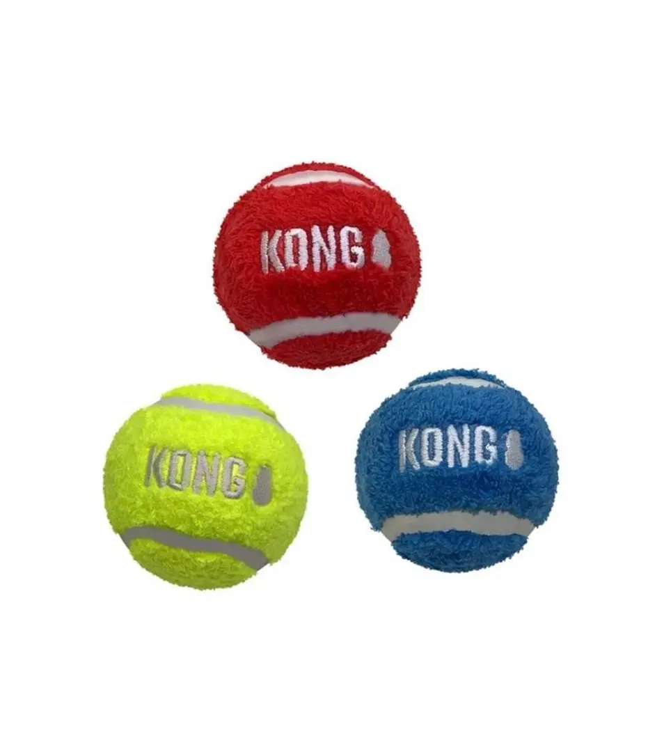 Hračka Kong Dog Sport Softies Loptičky tenis 3ks guma vulkanizovaná M