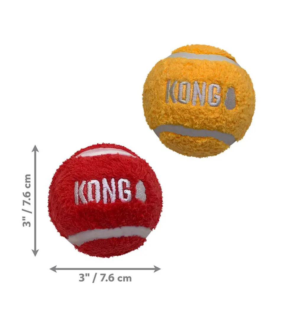 Hračka Kong Dog Sport Softies Loptičky tenis 3ks guma vulkanizovaná M
