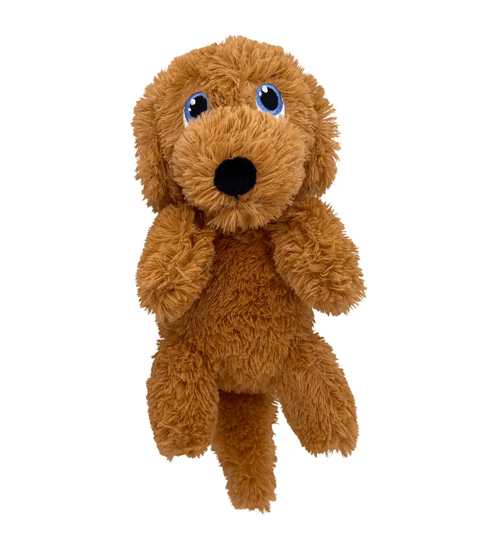 Hračka Kong Puppy Goldie  šteniatko s pískatkom polyester M