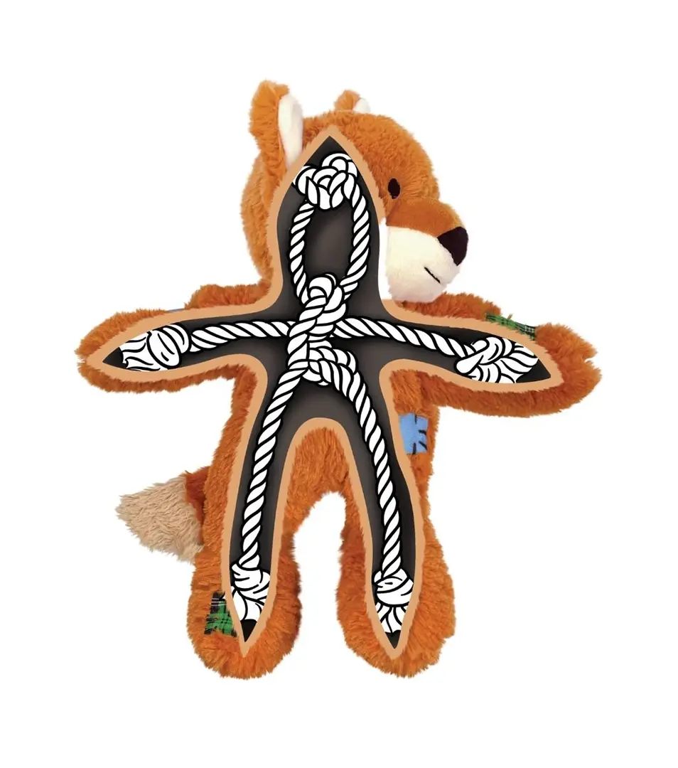 Hračka Kong Dog Wild Knots Fox Líška plyšová polyester S