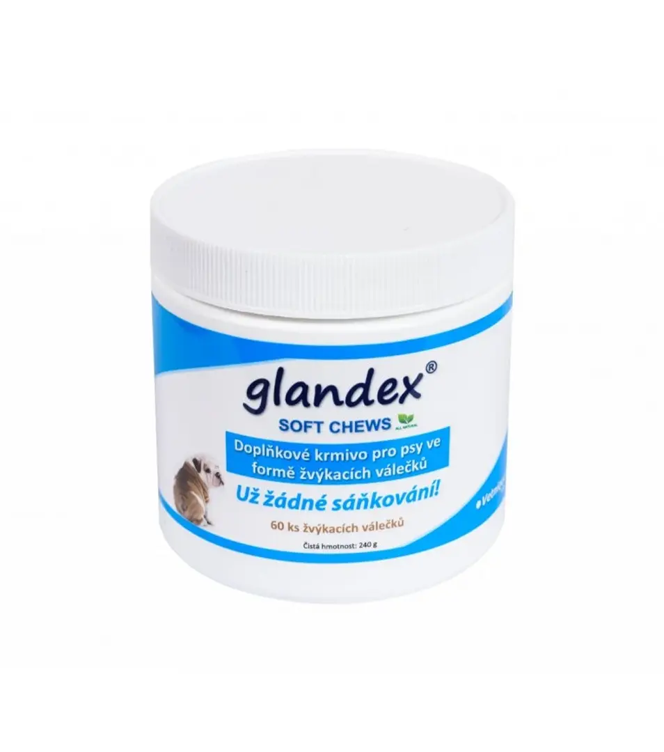 GLANDEX SOFT CHEWS 60 ks, 240 g