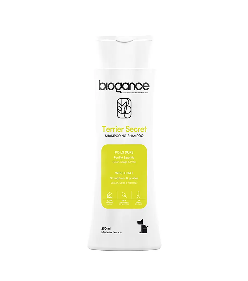 Šampón BIOGANCE Terrier Secret (Wire Coat) 250 ml  (pre teriéry)