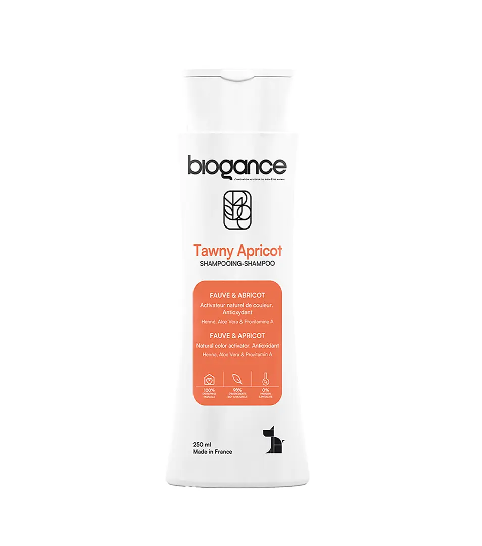 Šampón BIOGANCE Tawny Apricot 250 ml (pre zlatohnedé odtiene srsti)