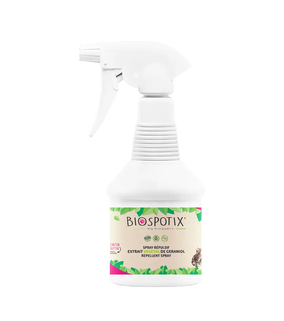 Spray BIOGANCE Biospotix Cat s repelentným účinkom 500 ml (od 3 mesiacov)