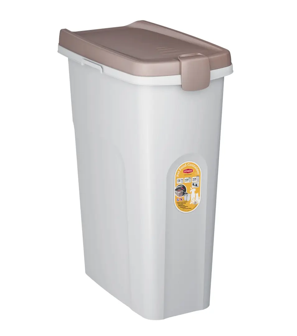 Barel na krmivo Stefanplast s vekom a kolieskami 40 l / 15 kg