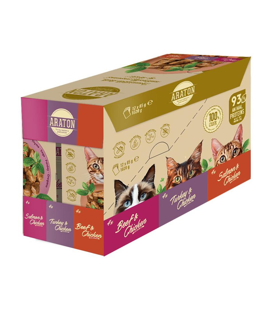ARATON cat adult KAPSIČKA wet set 12 x 85 g