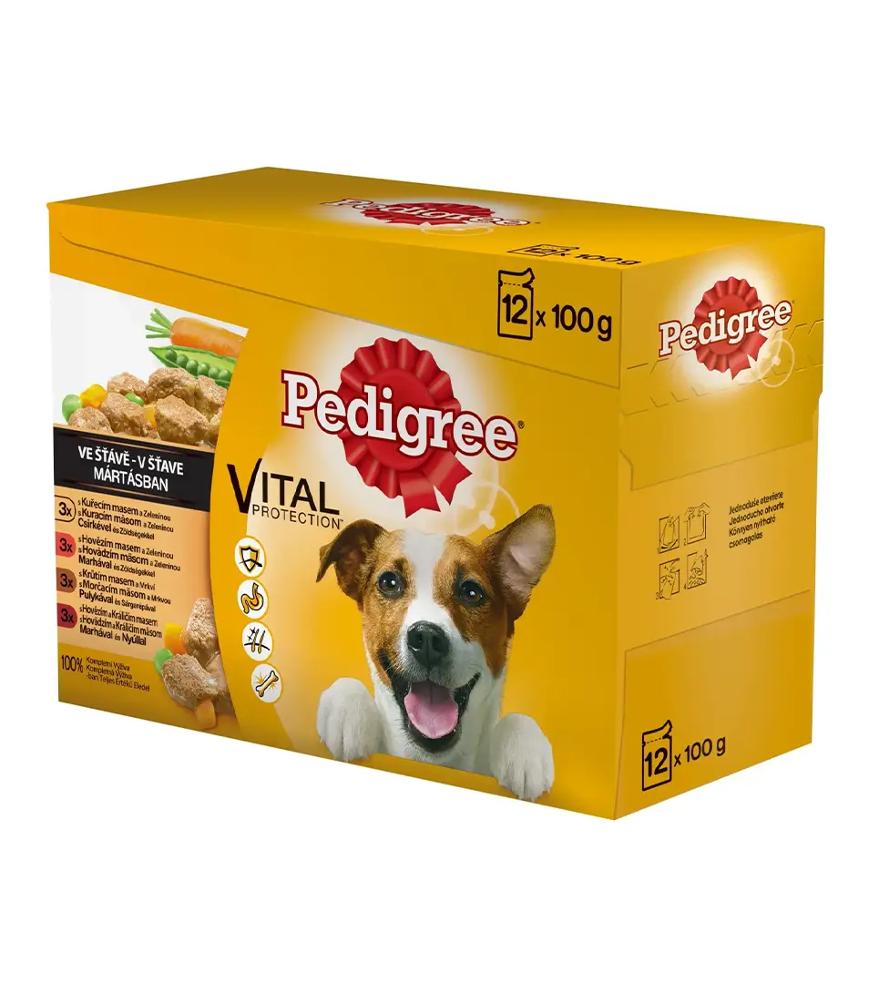 Mars PEDIGREE kapsička dog ADULT MP HD+kura+zel.& HD+ zel.& morka+mrkva 12x100 g