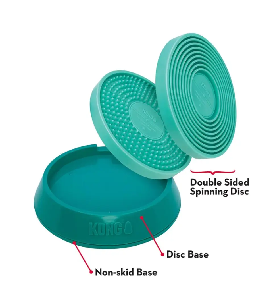 Hračka Kong Dog Licks Spinz L lízacia podložka PP-Polypropylene