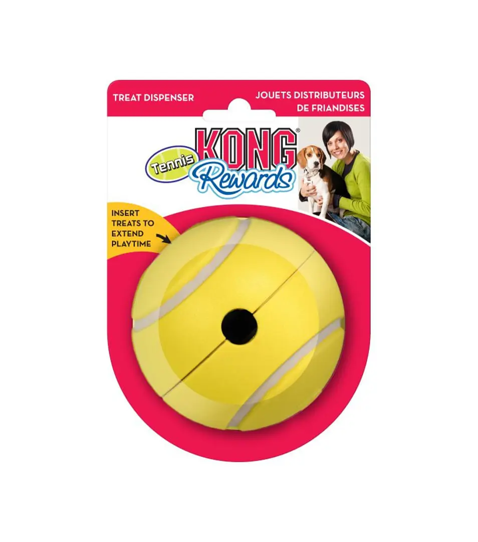 Hračka Kong Dog Rewards Tennis loptička na maškrty S guma