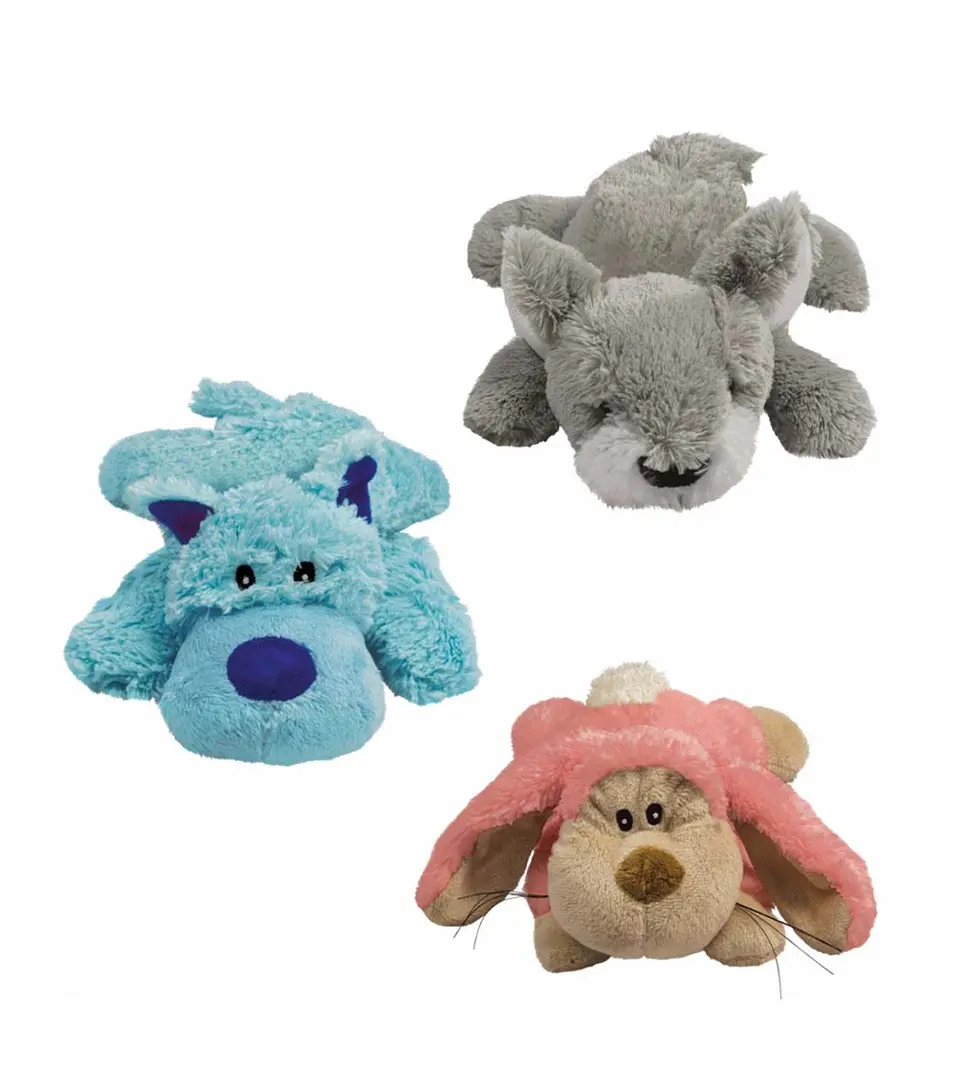 Hračka Kong Dog Cozie Pastels zvieratko s pískatkom M polyester