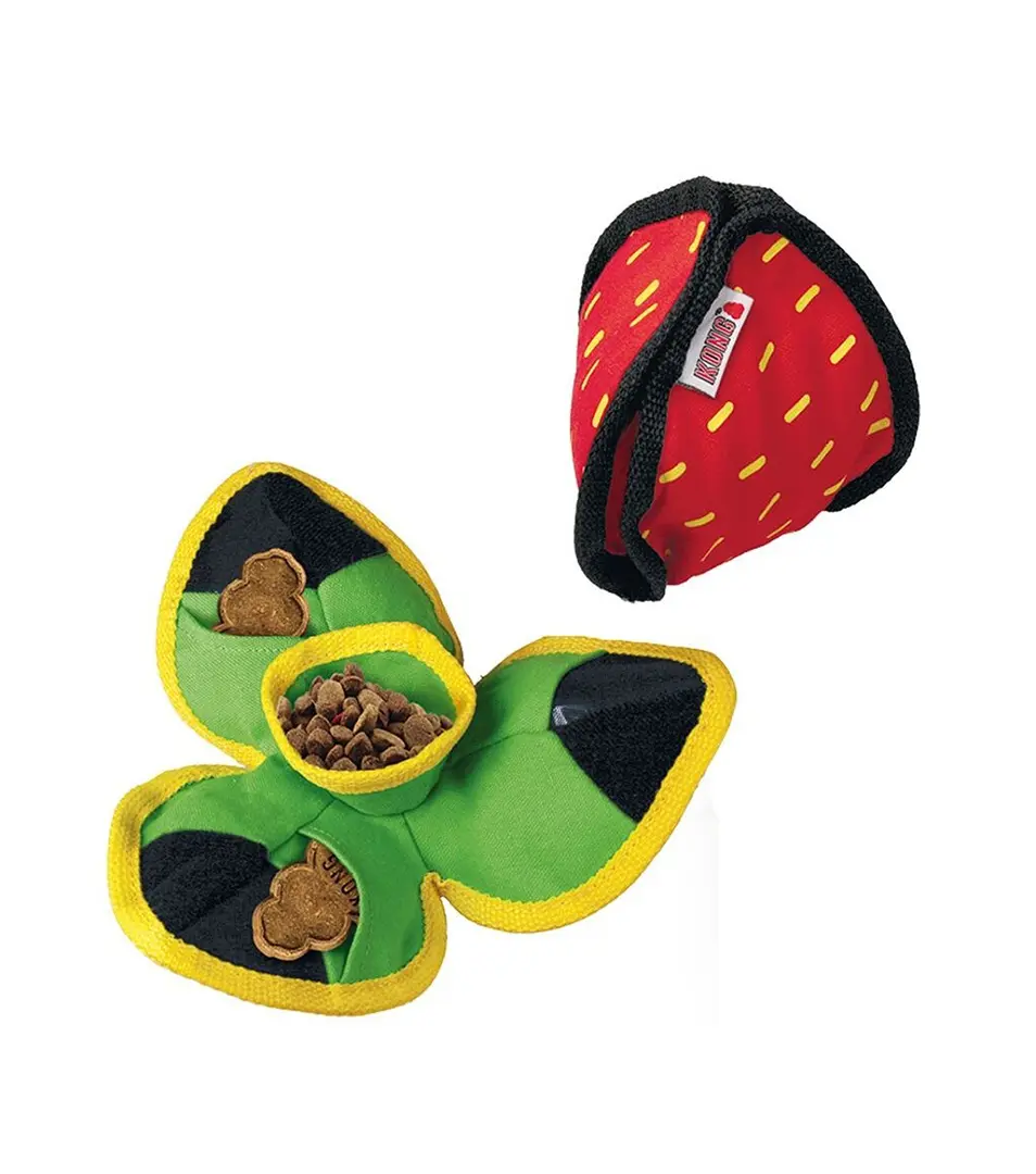 Hračka Kong Dog Ballistic Hide'n Treat vrecko na pamlsky polyester M