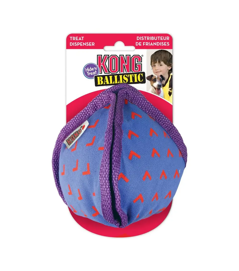 Hračka Kong Dog Ballistic Hide'n Treat vrecko na pamlsky polyester M
