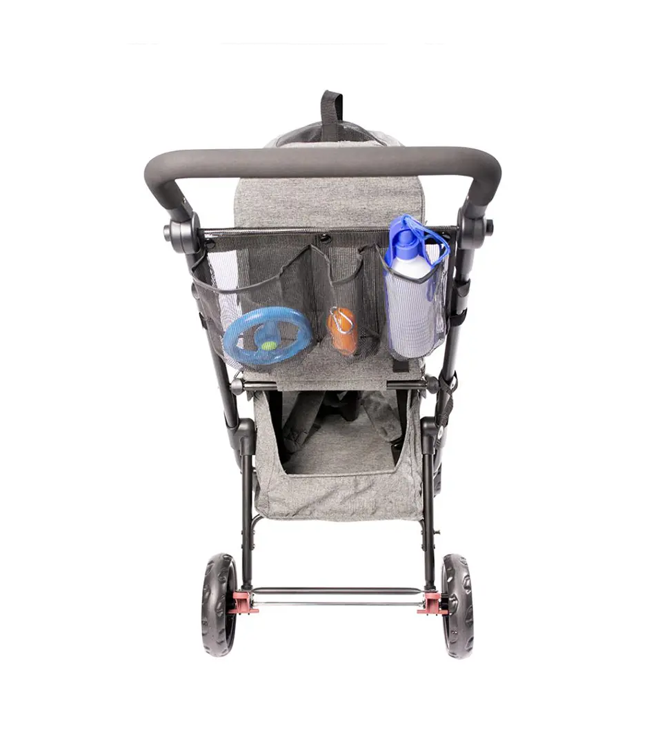 Kočík PET BUGGY DELUXE šedý - max. nosnosť 15kg  79x46x99cm