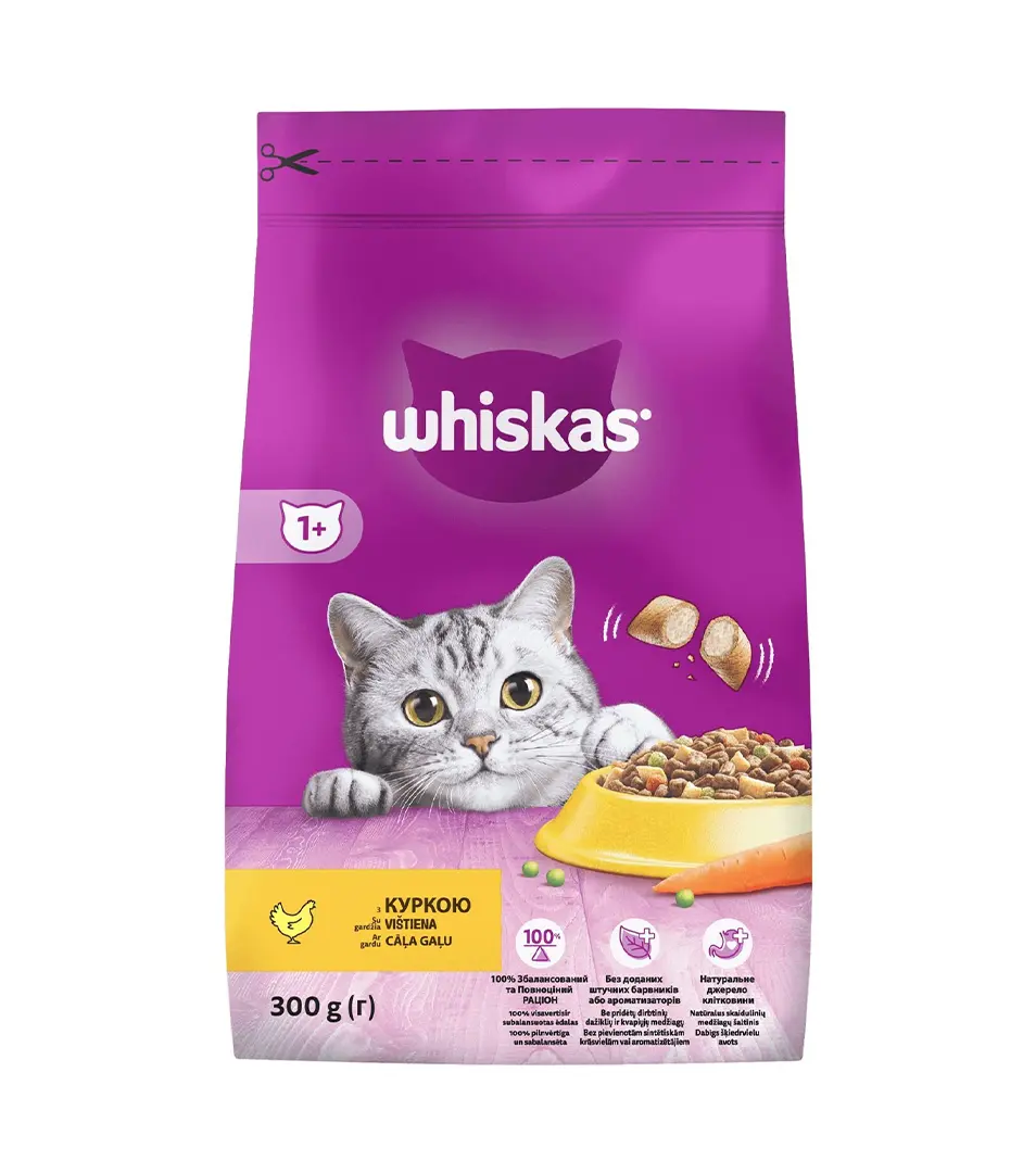 Mars WHISKAS Adult cat s kuracím mäsom 300 g
