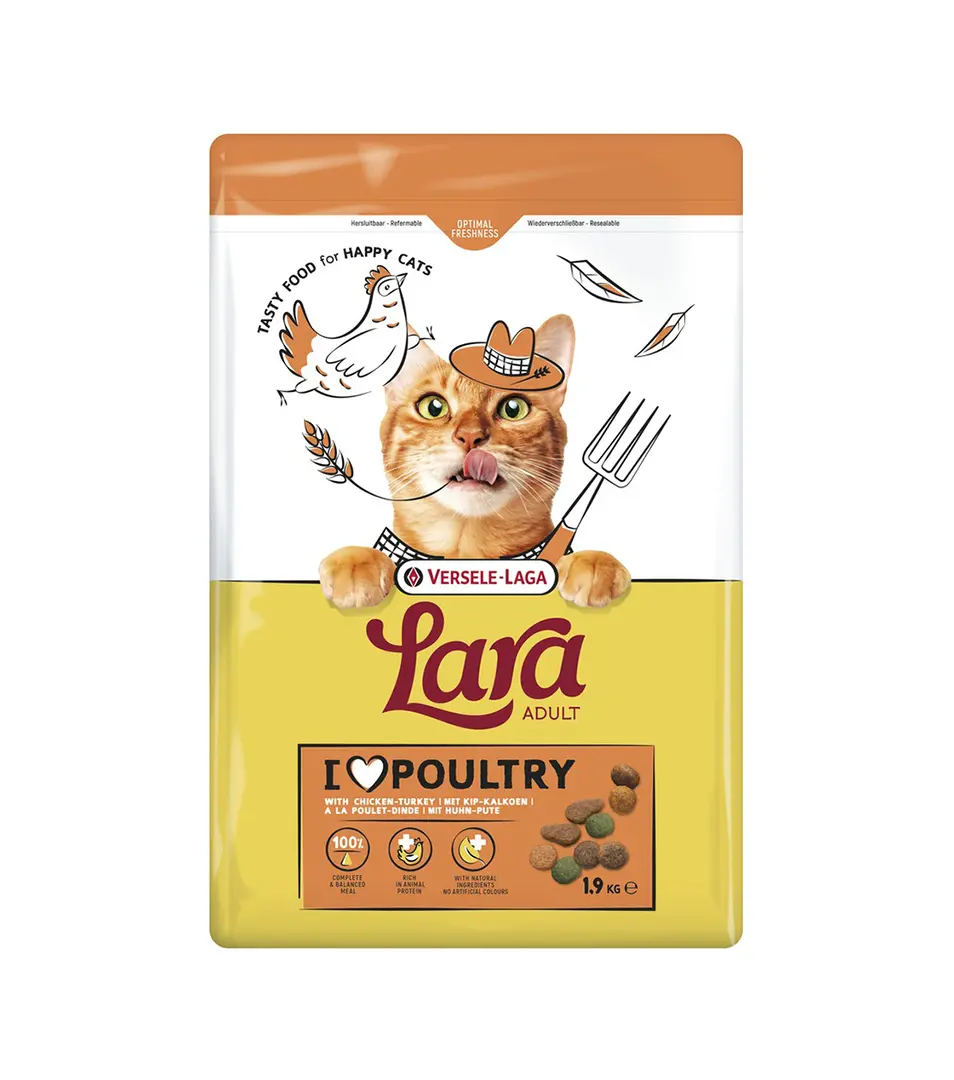 VL Lara Premium Cat Adult Turkey & Chicken - morčacie a kuracie 1,9 kg