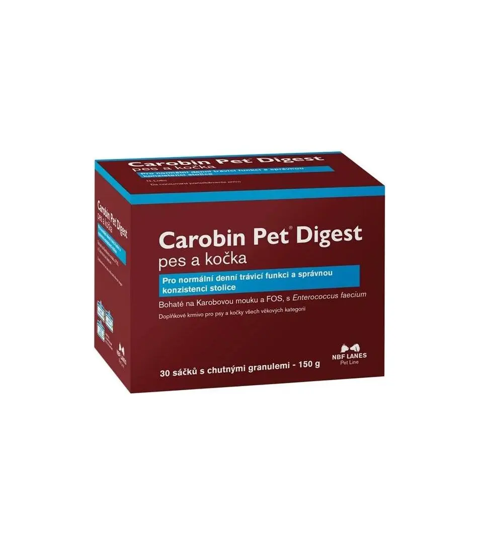 Carobin Pet Digest pes a mačka podpora trávenia 30 sáčkov x 5 g
