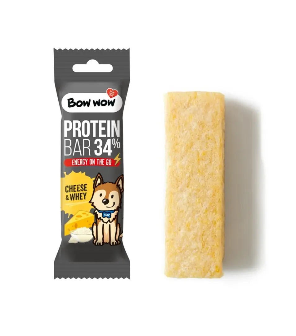 Bow Wow Proteínová tyčinka pre psov, Syr a Srvátka 32g