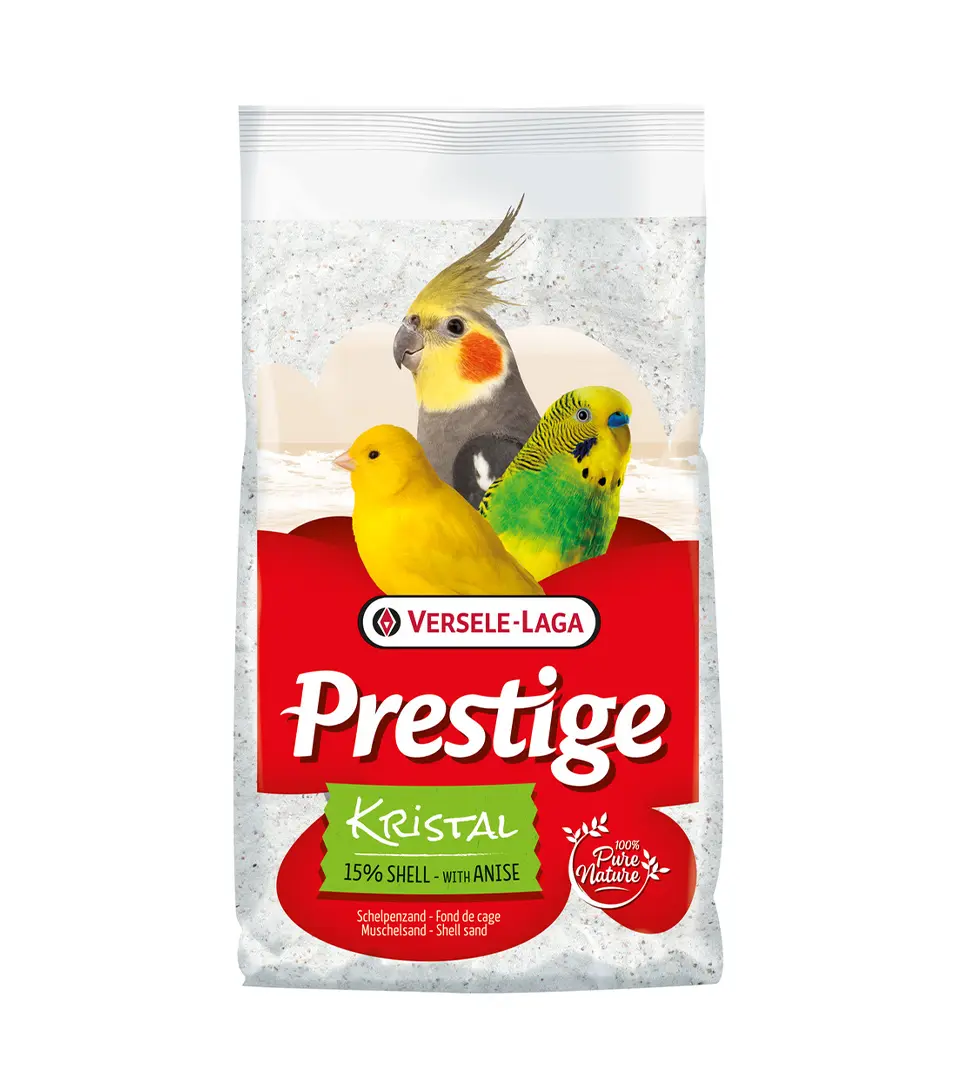 VL Shell Sand Kristal 25 kg - obsahuje 15% drvené mušle (7,5% slávky, 7,5% morské lastúry). Biely piesok s anízom.