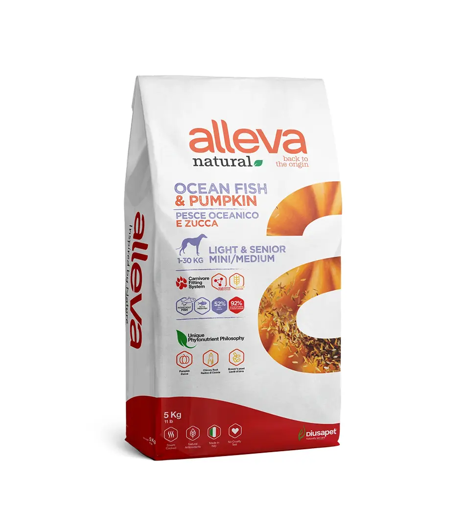 Alleva NATURAL dog senior mini & medium ocean fish & pumpkin light 5 kg