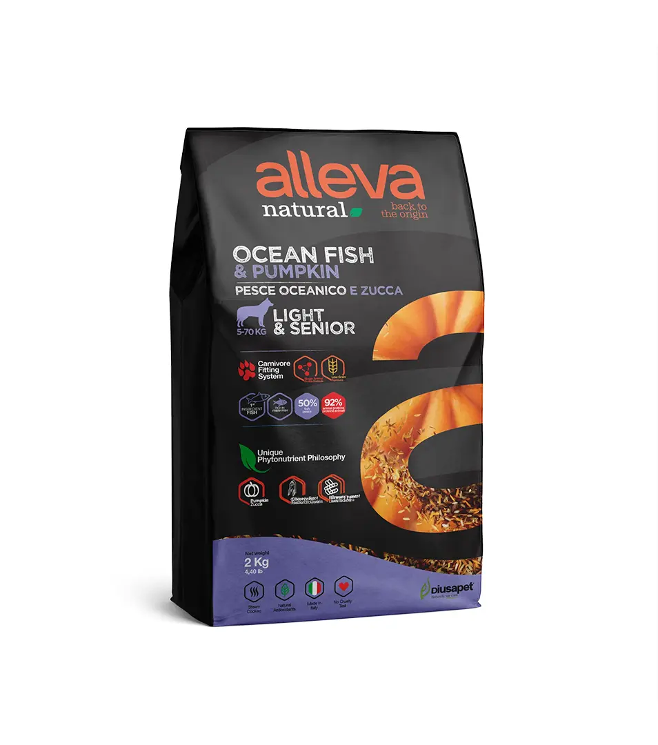 Alleva NATURAL dog senior mini & medium ocean fish & pumpkin light 2 kg