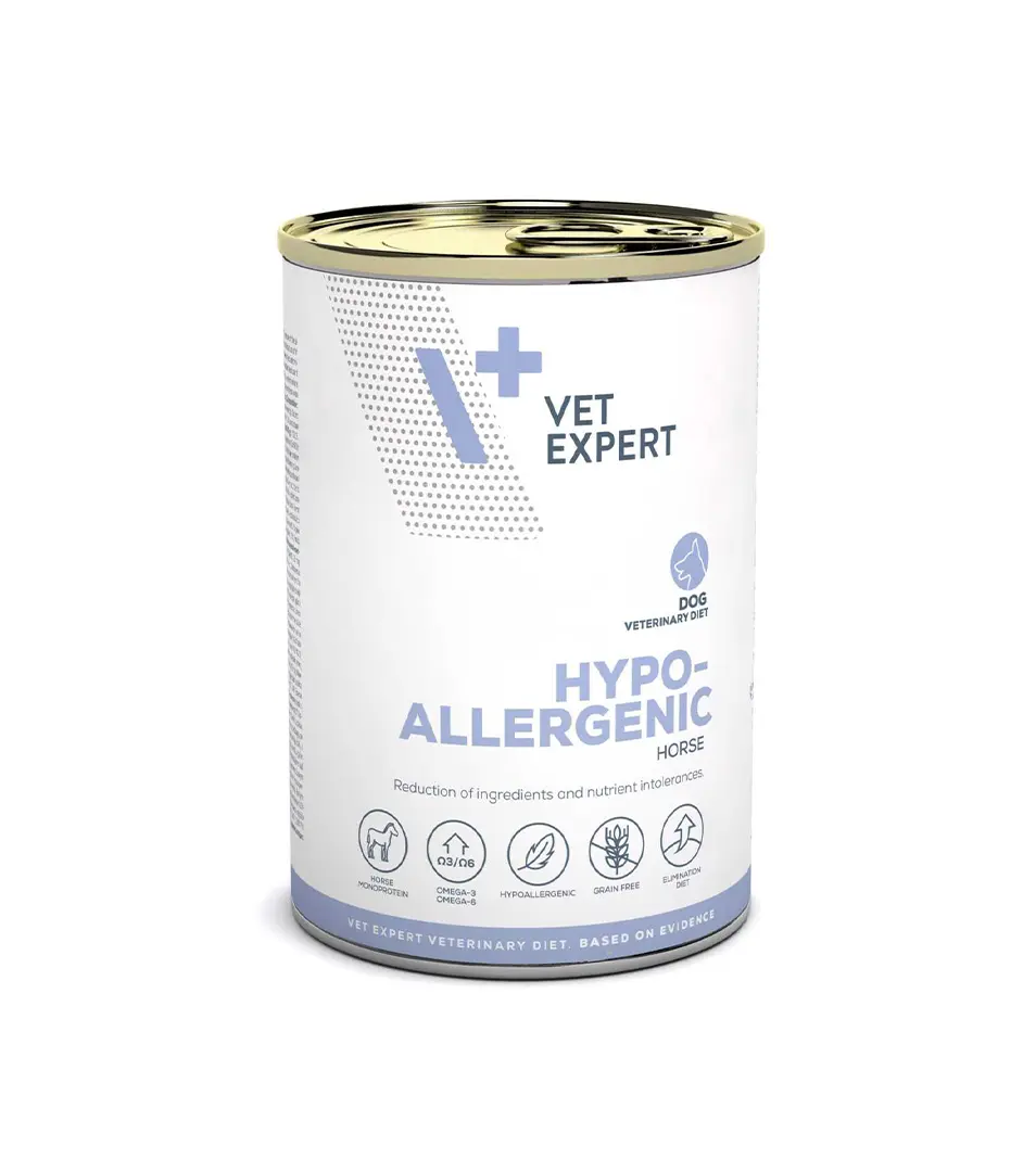 VetExpert VD dog Hypoallergenic Horse konzerva 400 g