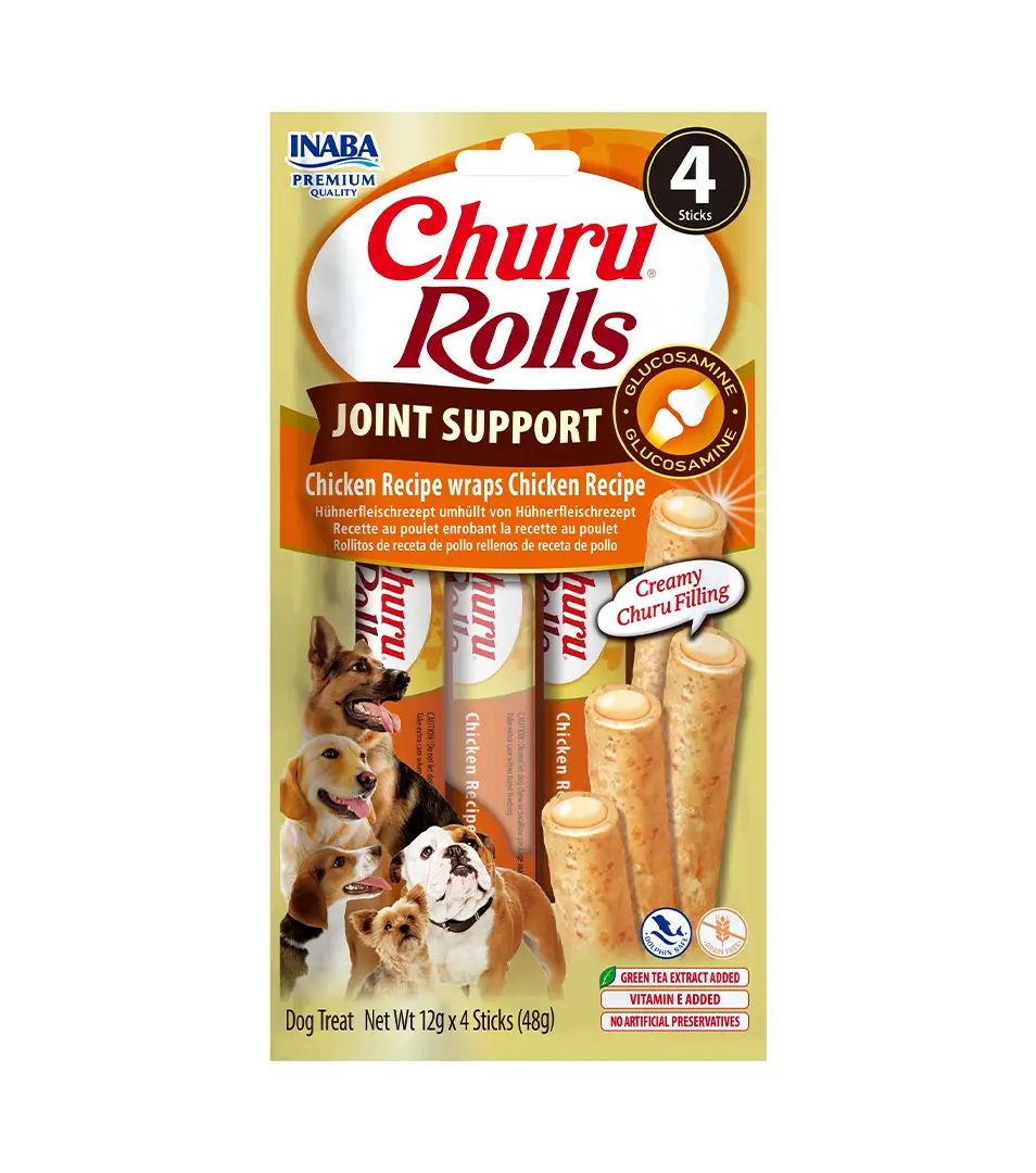 Pamlsok Inaba Churu Rolls joint dog  kura 4 x 12 g