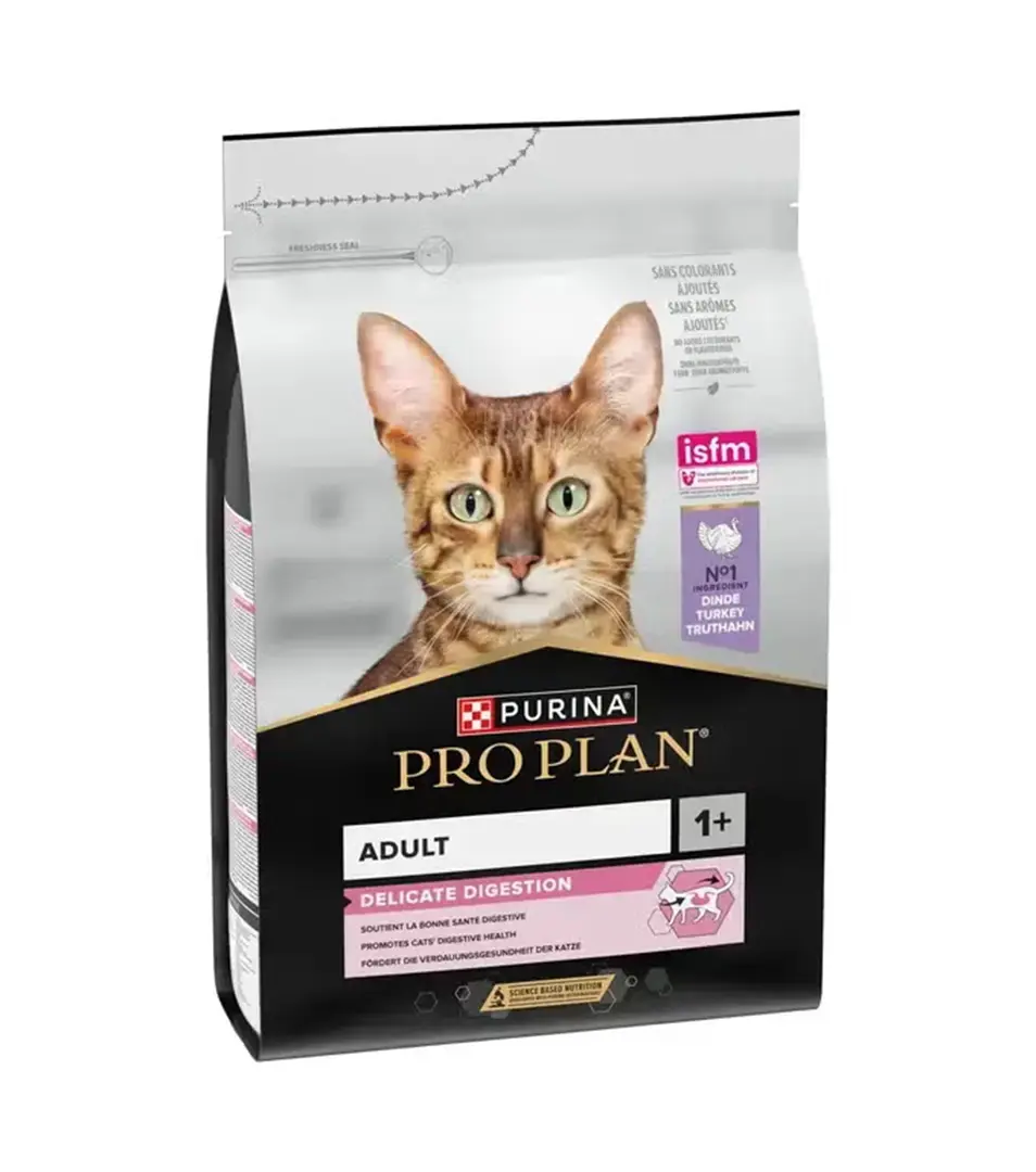 PRO PLAN CAT ADULT DELICATE DIGESTION granule pre mačky s morkou 1,5 kg