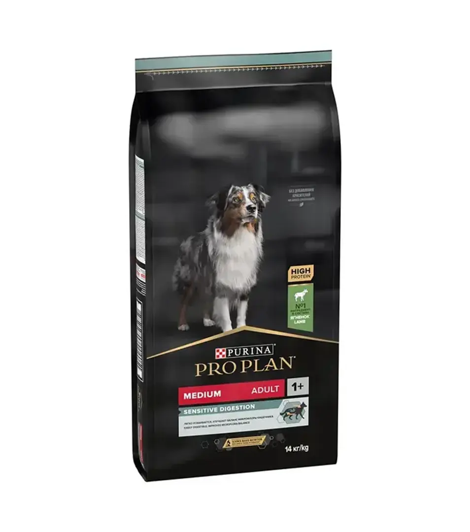 PRO PLAN MEDIUM ADULT SENSITIVE DIGESTION granule pre psov s jahňacím 14 kg