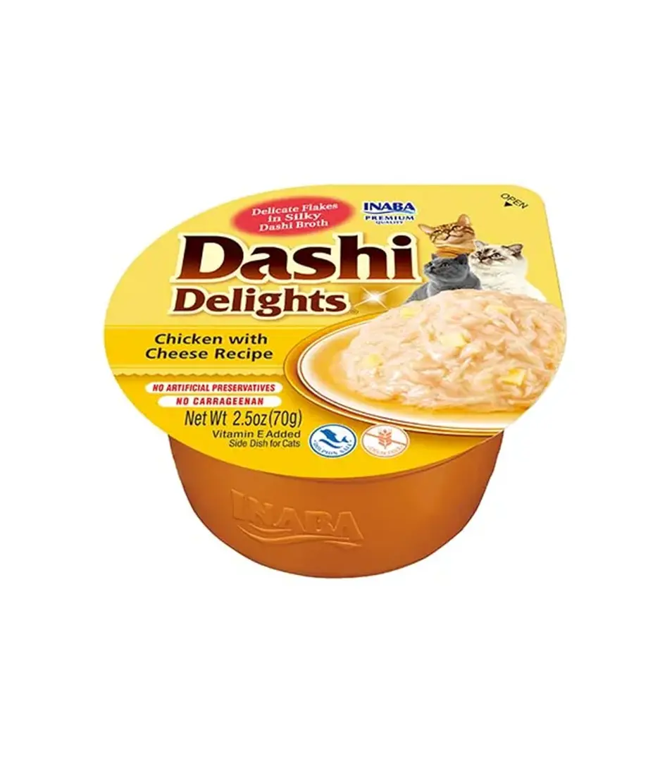 Inaba Dashi Delights cat Kura so syrom 70 g vanička