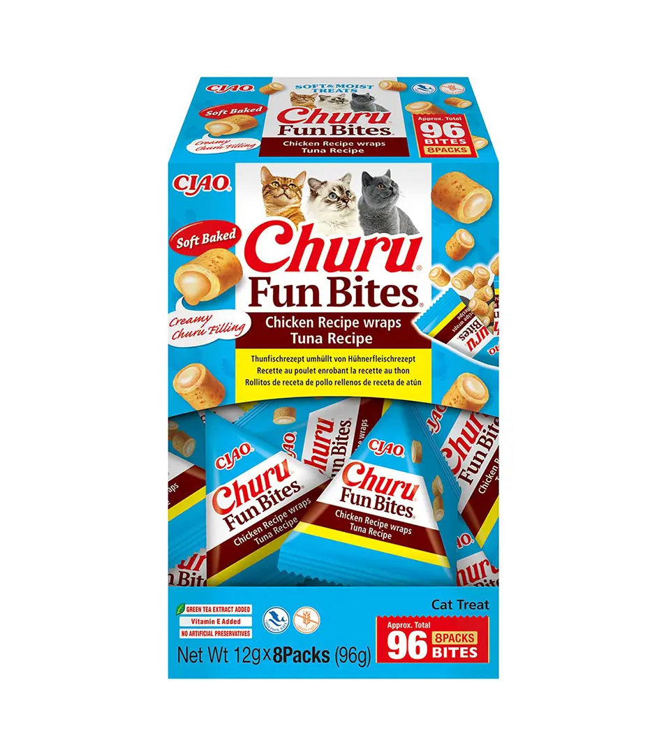 Pamlsok Inaba Churu Fun Bites cat tuniak 8 x 12 g