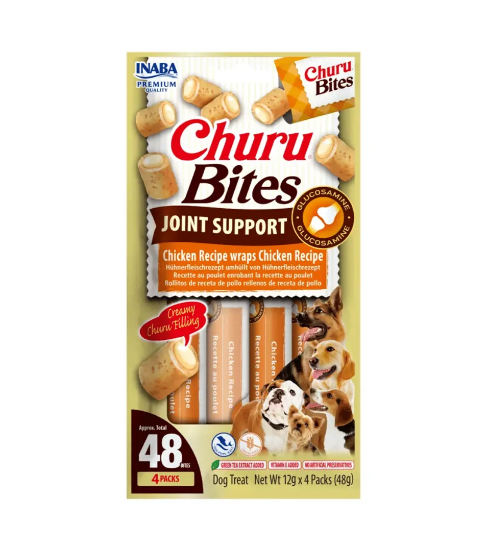 Pamlsok Inaba Churu Bites joint dog kura 4 x 12 g