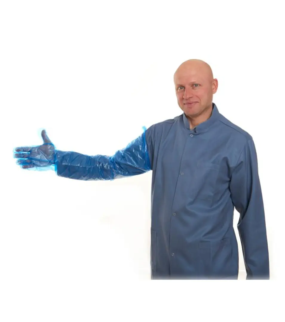 Rukavice vyšetrovacie KRUTEX AGRO L 90 cm, 100 ks