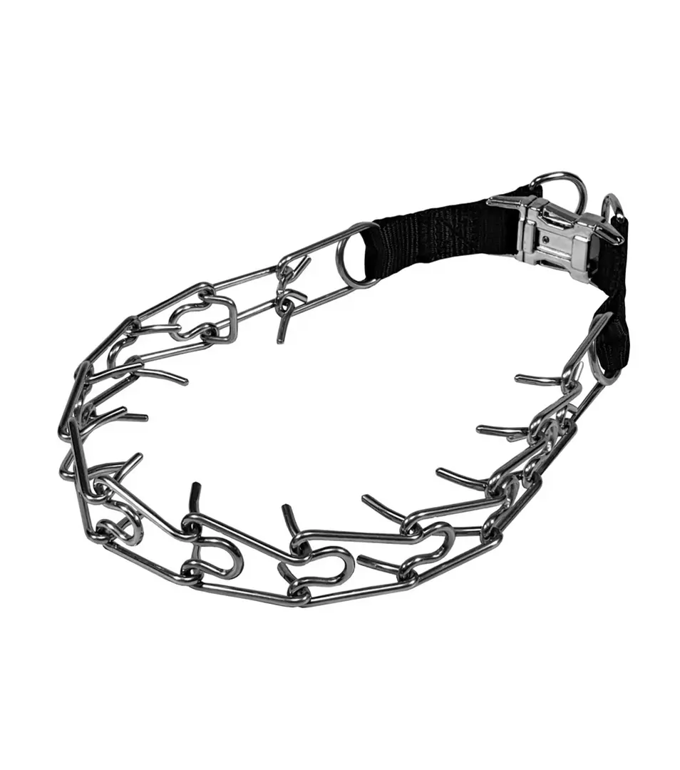BAFPET | Obojok OSTNÁČ s kovovou prackou Farba: Strieborná, Rozmer: 3,0 mm x 60 cm | 00053