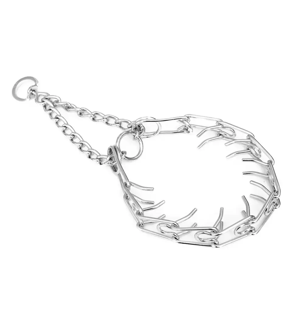 BAFPET | Obojok polosťahovací, OSTNÁČ Farba: Strieborná, Rozmer: 3,2 mm x 60 cm | 00050