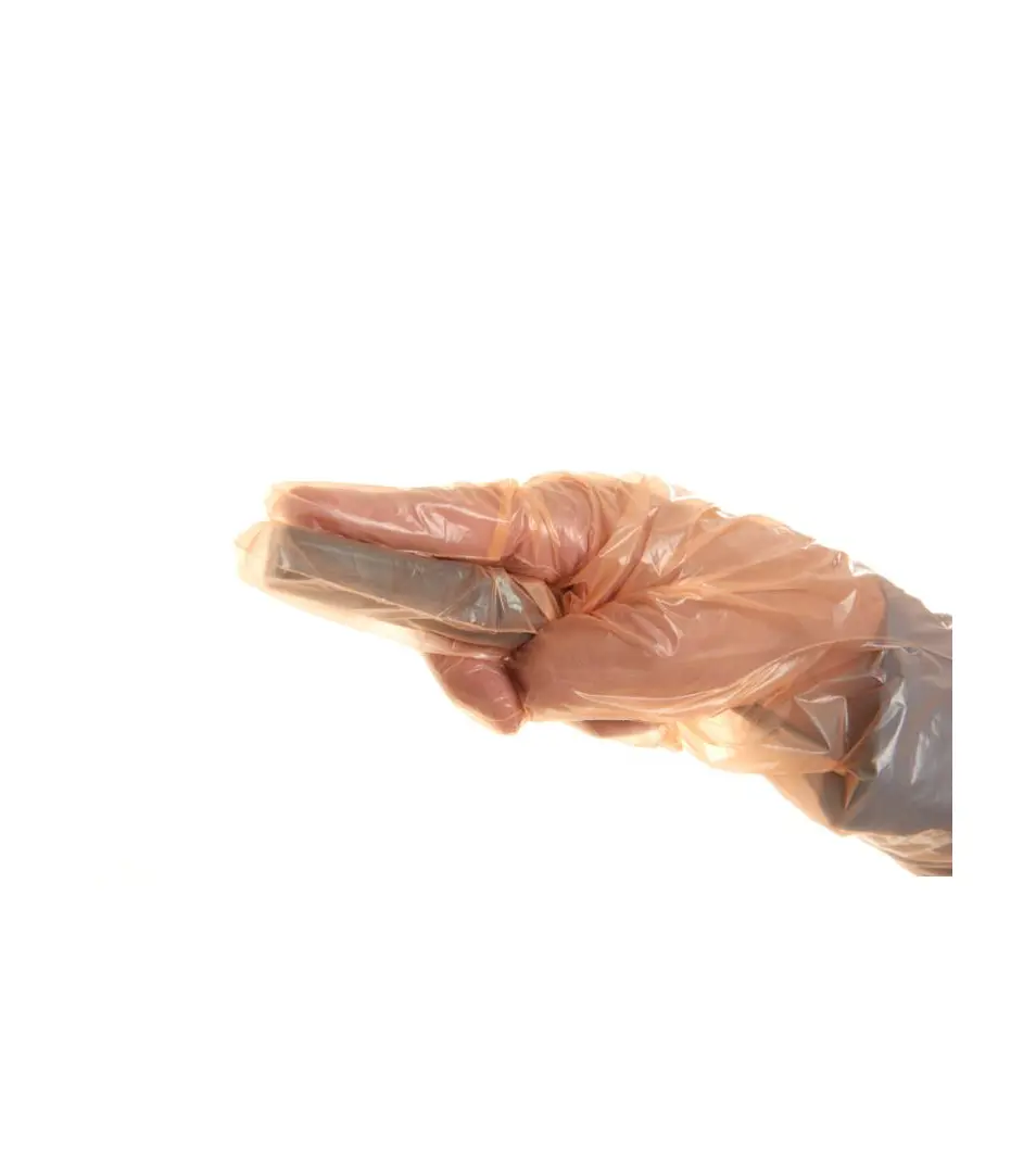 Rukavice vyšetrovacie KRUTEX SonoSleeve s náramenníkom, oranžové 90 cm, 50 ks
