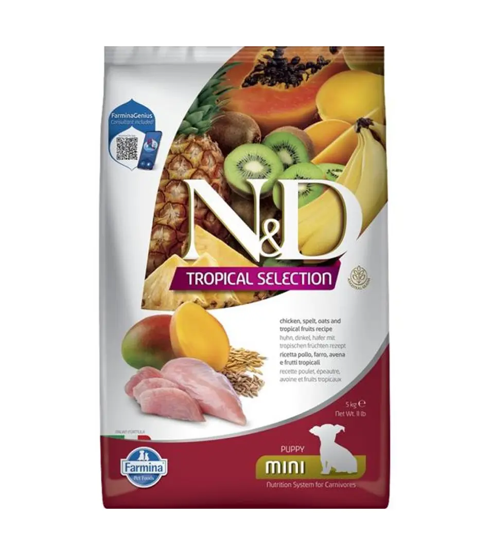 Farmina N&D dog TROPICAL SELECTION (AG) puppy mini chicken 5 kg