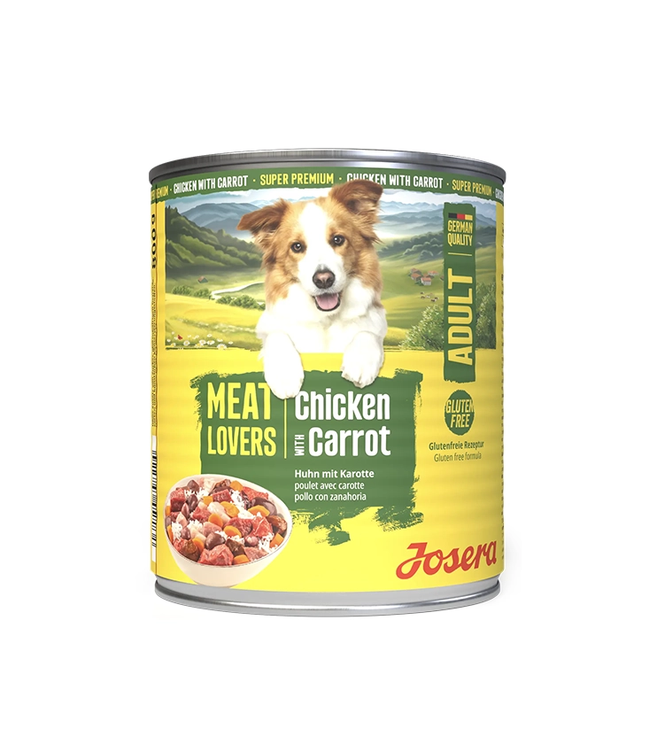 Josera konzerva Dog Meat Lovers Chicken with Carrot 400 g