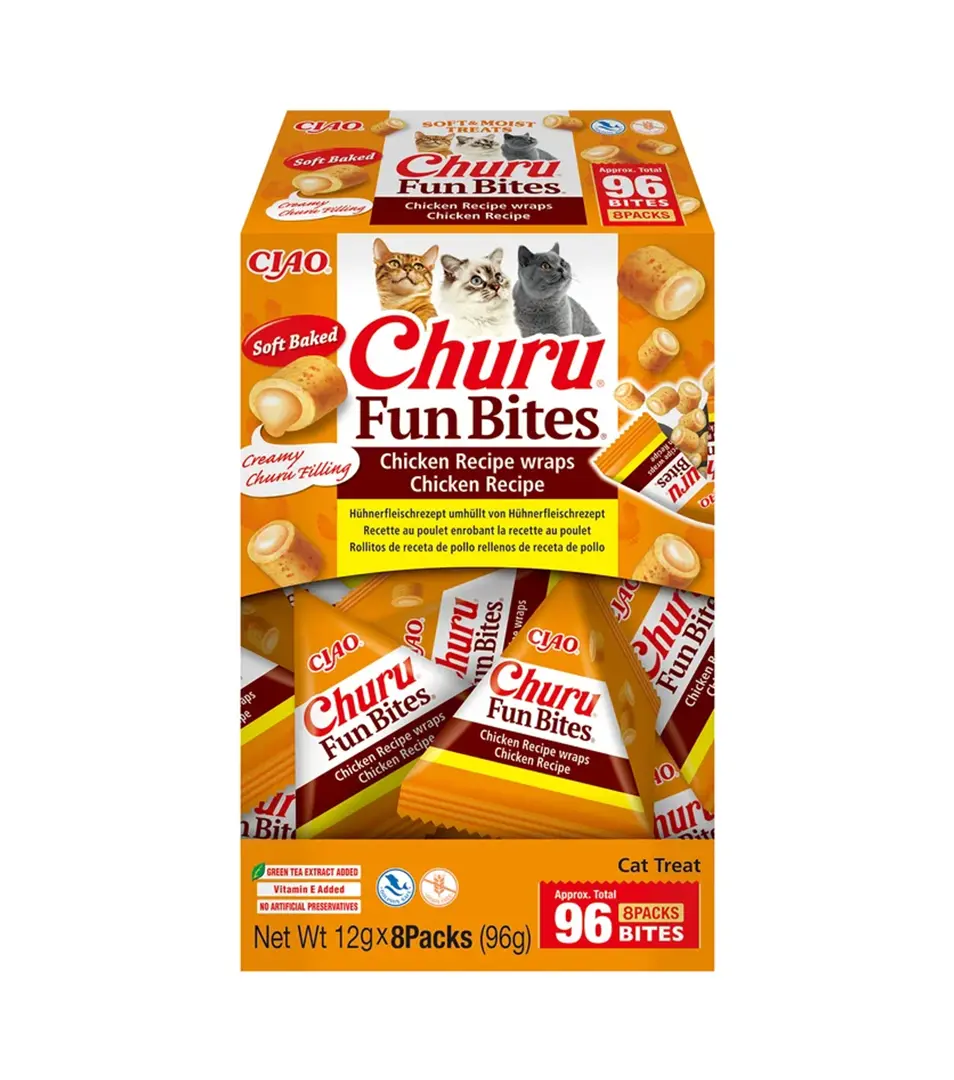 Pamlsok Inaba Churu Fun Bites cat kura 8 x 12 g