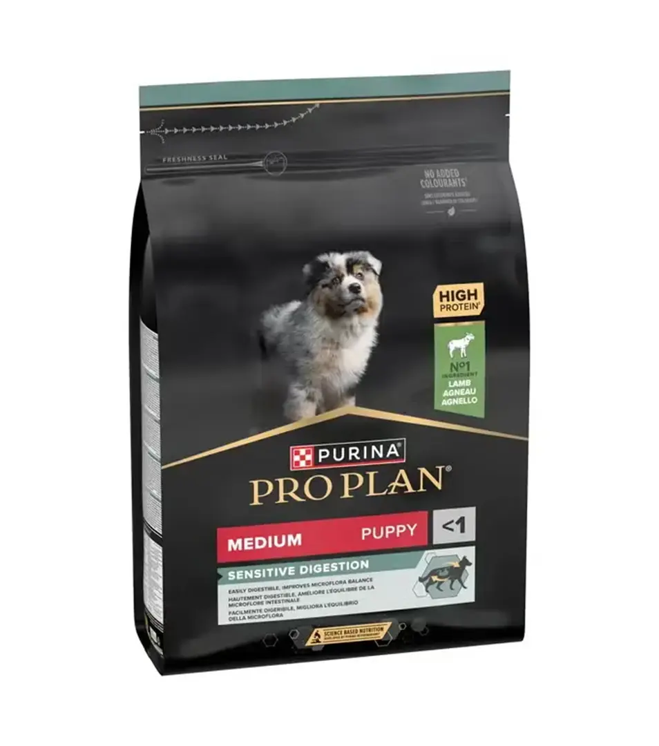 PRO PLAN PUPPY MEDIUM SENSITIVE DIGESTION granule s jahňacím 12 kg
