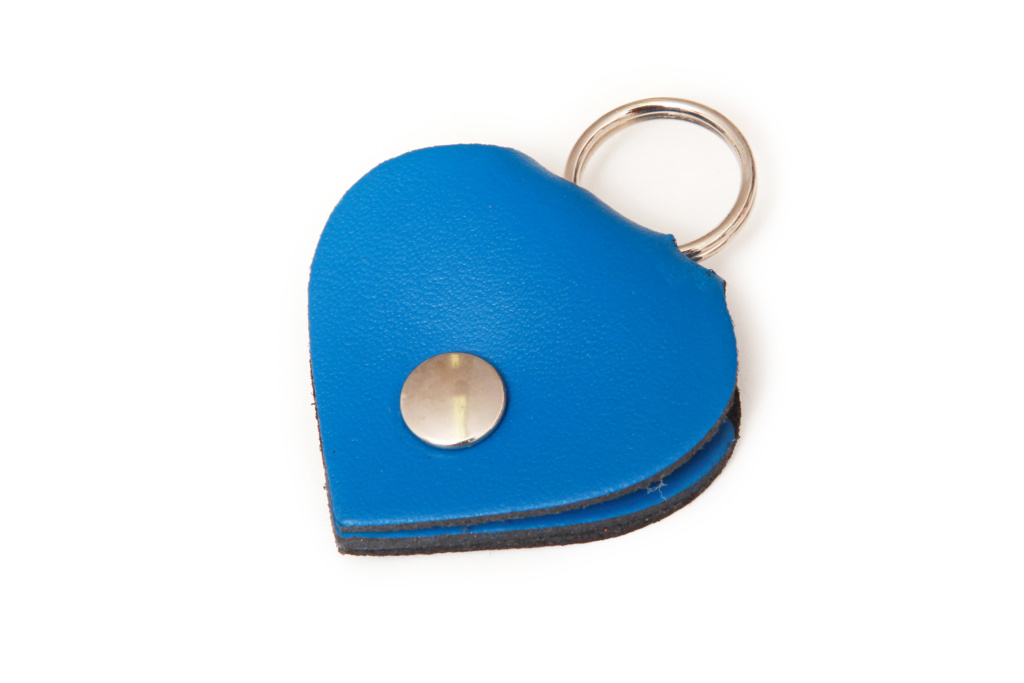 BAFPET Adresová srdíčka kožená na obojky Barva: Hnědá, Rozměr: 45mm x 45mm 01624