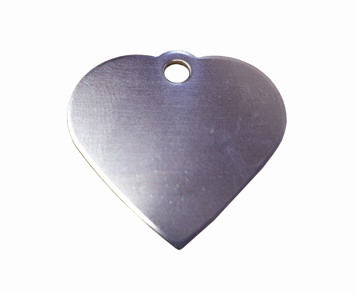 BAFPET Oboustranná psí známka, srdíčko Barva: Fialová, Psí známka: 2,8 x 3,5cm 03V