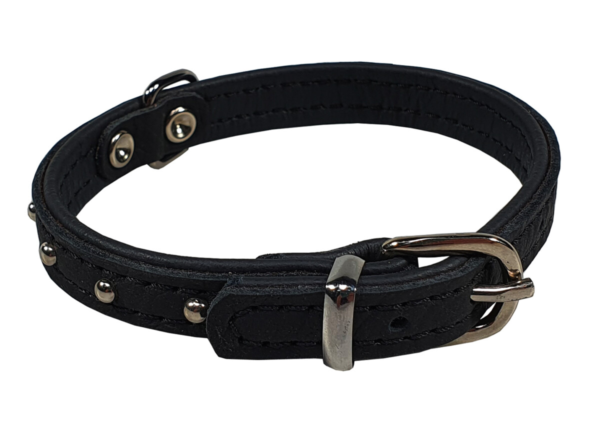 BAFPET Kožený obojek DENYS Barva: Fuchsie, Rozměr: 14mm x 32cm /24-29/ 04111