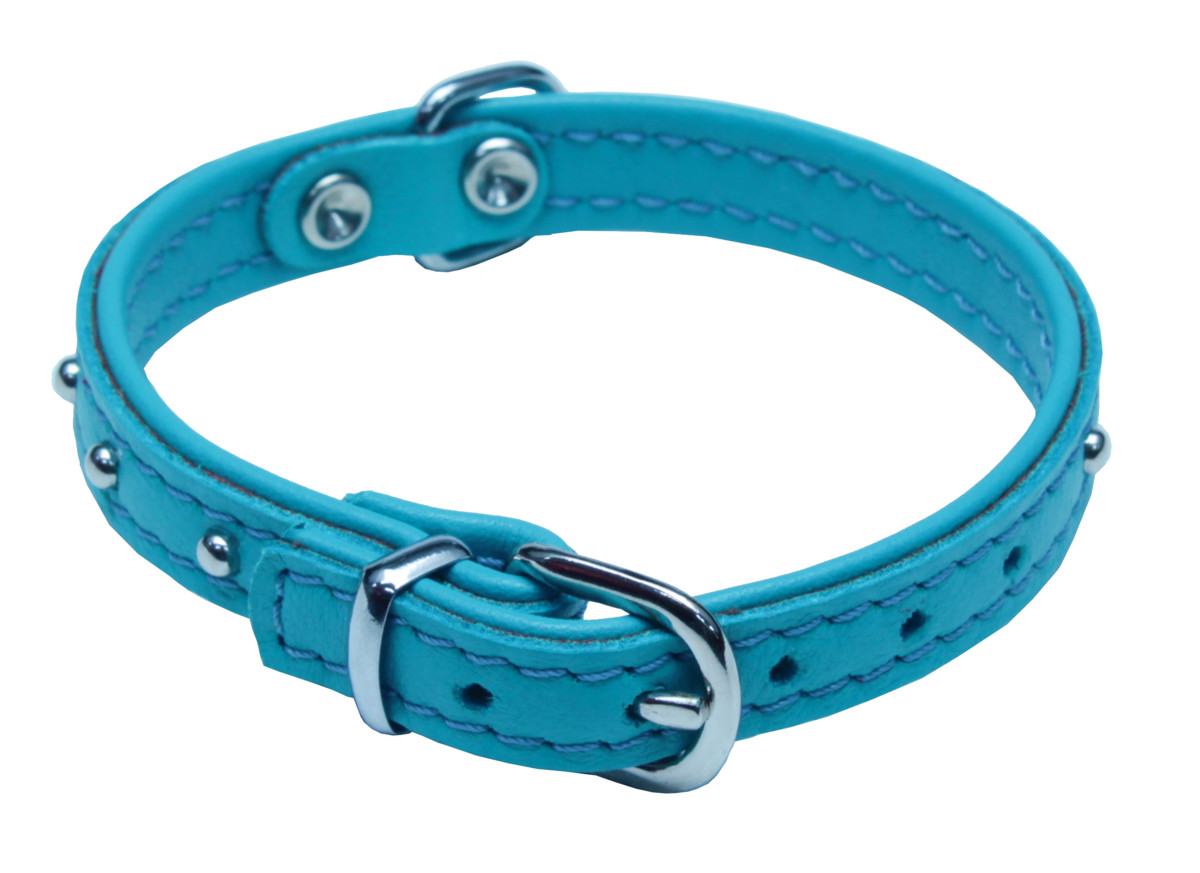 BAFPET Kožený obojek DENYS Barva: Fuchsie, Rozměr: 14mm x 32cm /24-29/ 04111