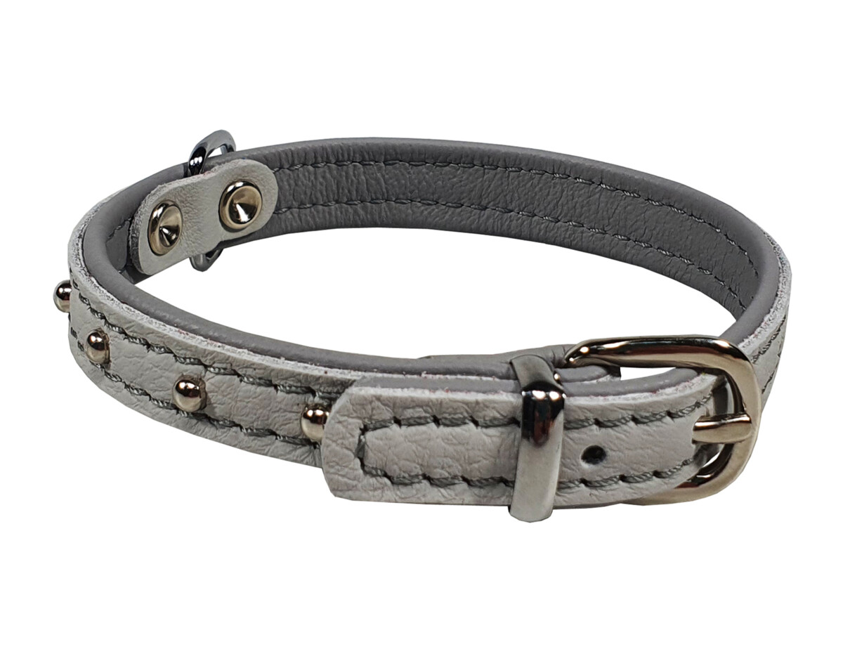 BAFPET Kožený obojek DENYS Barva: Fuchsie, Rozměr: 14mm x 32cm /24-29/ 04111