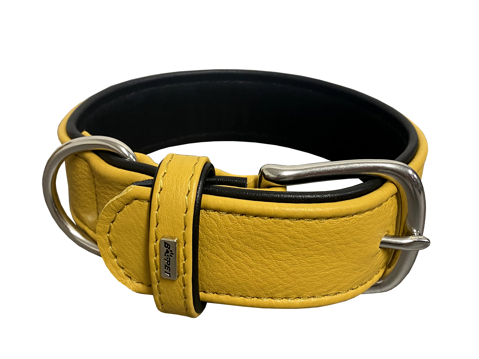 BAFPET Kožený obojek EXCLUSIVE Barva: Šedá, Rozměr: 40mm x 52cm /35-44/ 04125